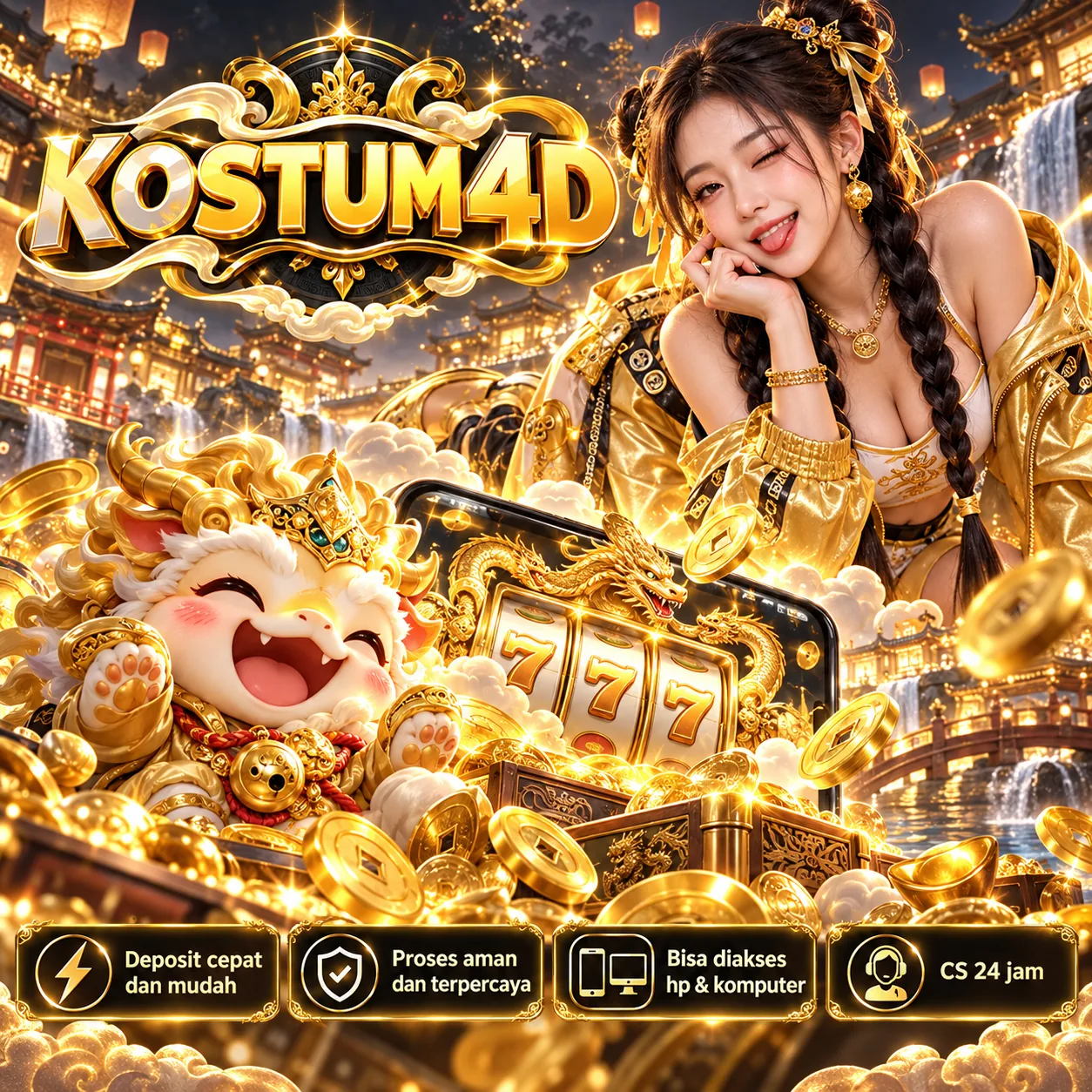Ilustrasi resmi KOSTUM4D — Atelier Fantasi